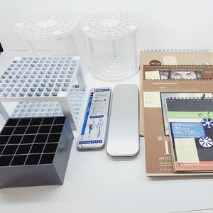 Art - Assortment of Art Supplies - Draw sketch Art Organizers